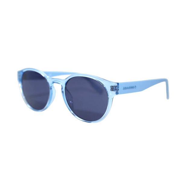 Converse Malden Round Sunglasses - Crystal Sea Salt Blue / Smoke - NWT - Picture 2 of 10